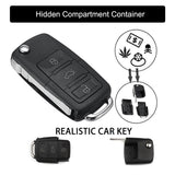 Hidden Compartment Car Key Case – Realistic Key Design Secret Stash Container