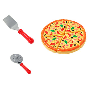 Kids Pizza Cutting Toy Set – Pretend Play Kitchen Food Simulation for Girls & Boys