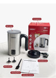 HiBREW 4-in-1 Automatic Milk Frother & Warmer – Hot/Cold Foam Maker for Latte, Cappuccino, Chocolate & Protein Drinks (M3A)