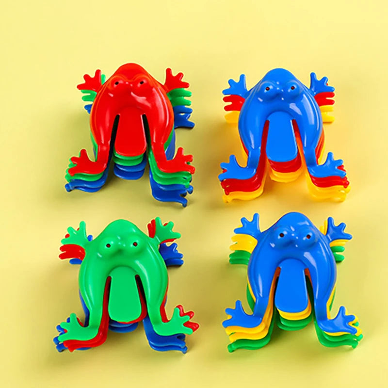 50PCS Jumping Frog Toys – Colorful Bounce Frogs for Kids, Stress Relief & Party Games