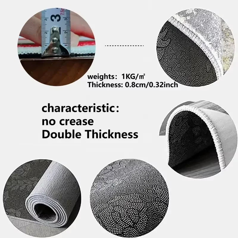 Funny Cartoon Character Floor Rug – Polyester Printed Carpet for Home & Décor