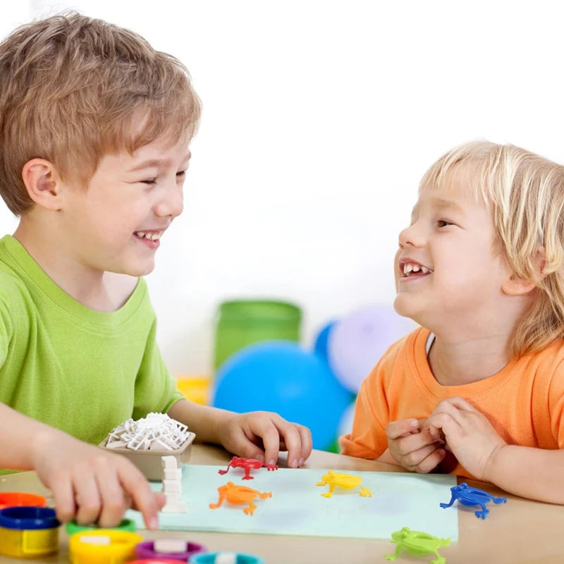 50PCS Jumping Frog Toys – Colorful Bounce Frogs for Kids, Stress Relief & Party Games