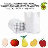 Manual French Fry Potato Cutter – Easy Handheld Vegetable Slicer Kitchen Tool