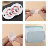 Self-Adhesive Universal Caster Wheels – 360° Swivel Mini Sticky Pulleys for Storage Boxes & Furniture (Set of 4)