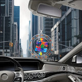 Autism Awareness Puzzle Piece Car Hanging Ornament – Acrylic Decoration