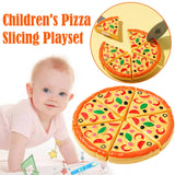 Kids Pizza Cutting Toy Set – Pretend Play Kitchen Food Simulation for Girls & Boys