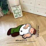 Funny Cartoon Character Floor Rug – Polyester Printed Carpet for Home & Décor
