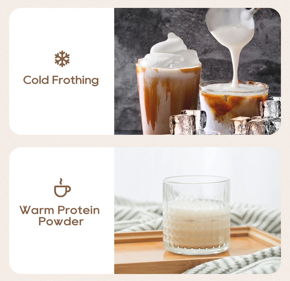 HiBREW 4-in-1 Automatic Milk Frother & Warmer – Hot/Cold Foam Maker for Latte, Cappuccino, Chocolate & Protein Drinks (M3A)