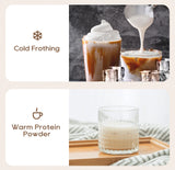 HiBREW 4-in-1 Automatic Milk Frother & Warmer – Hot/Cold Foam Maker for Latte, Cappuccino, Chocolate & Protein Drinks (M3A)