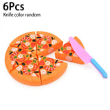 Kids Pizza Cutting Toy Set – Pretend Play Kitchen Food Simulation for Girls & Boys