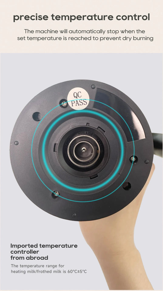 HiBREW 4-in-1 Automatic Milk Frother & Warmer – Hot/Cold Foam Maker for Latte, Cappuccino, Chocolate & Protein Drinks (M3A)