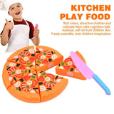 Kids Pizza Cutting Toy Set – Pretend Play Kitchen Food Simulation for Girls & Boys