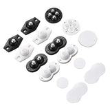 Self-Adhesive Universal Caster Wheels – 360° Swivel Mini Sticky Pulleys for Storage Boxes & Furniture (Set of 4)