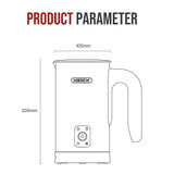 HiBREW 4-in-1 Automatic Milk Frother & Warmer – Hot/Cold Foam Maker for Latte, Cappuccino, Chocolate & Protein Drinks (M3A)