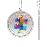 Autism Awareness Puzzle Piece Car Hanging Ornament – Acrylic Decoration