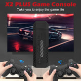 X2 Plus GD10 Pro Retro Game Stick – 4K HD TV Console with 2.4G Wireless Controllers, 50+ Emulators & 40,000+ Built-In Games (128GB)
