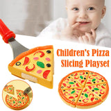 Kids Pizza Cutting Toy Set – Pretend Play Kitchen Food Simulation for Girls & Boys