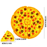 Kids Pizza Cutting Toy Set – Pretend Play Kitchen Food Simulation for Girls & Boys