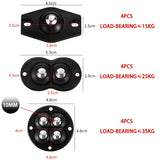 Self-Adhesive Universal Caster Wheels – 360° Swivel Mini Sticky Pulleys for Storage Boxes & Furniture (Set of 4)