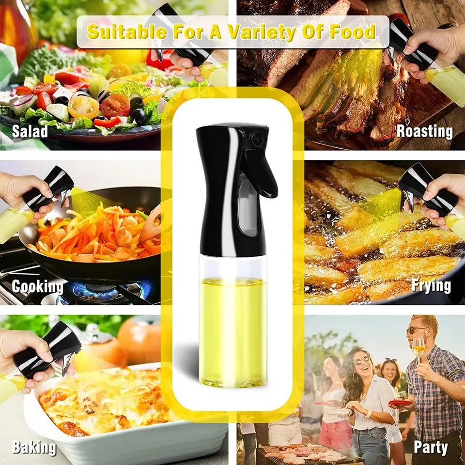 Oil Spray Bottle – 200ml / 300ml / 500ml Olive Oil Dispenser for Cooking, BBQ & Baking